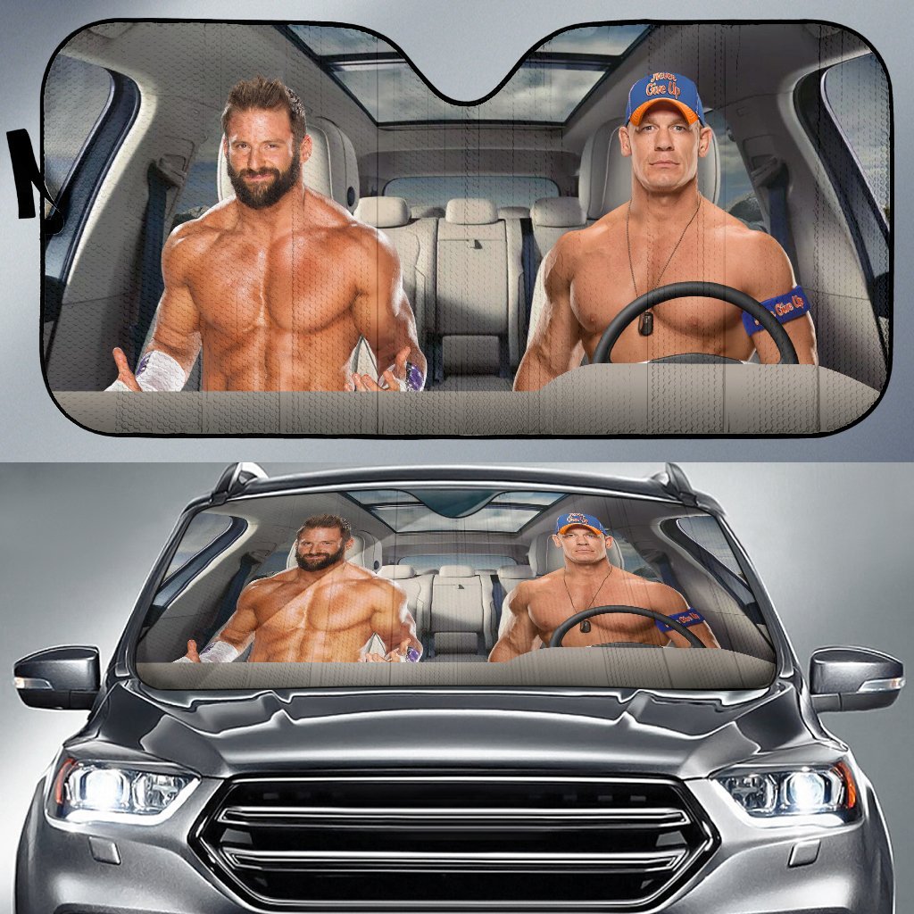 John Cena Vs Zack Ryder Wwe Driving Auto Sun Shade