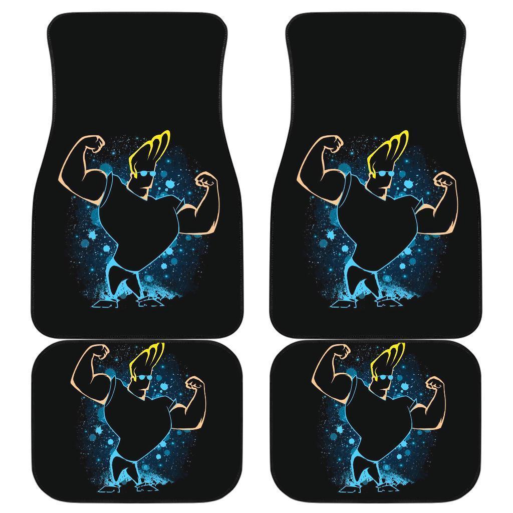 Johnny Bravo Colorful Logo Cartoon Car Floor Mats