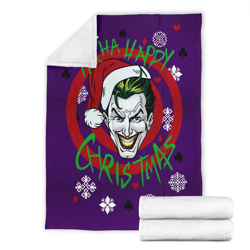 Joker Ha Ha Happy Christmas Ugly Christmas Custom Blanket Home Decor
