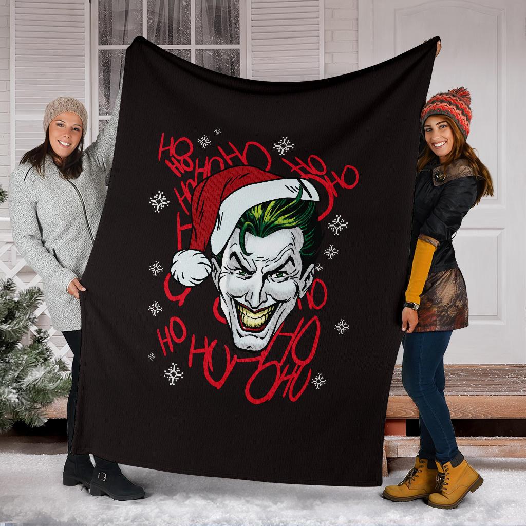 Joker Ho Ho Ho Ugly Christmas Custom Blanket Home Decor