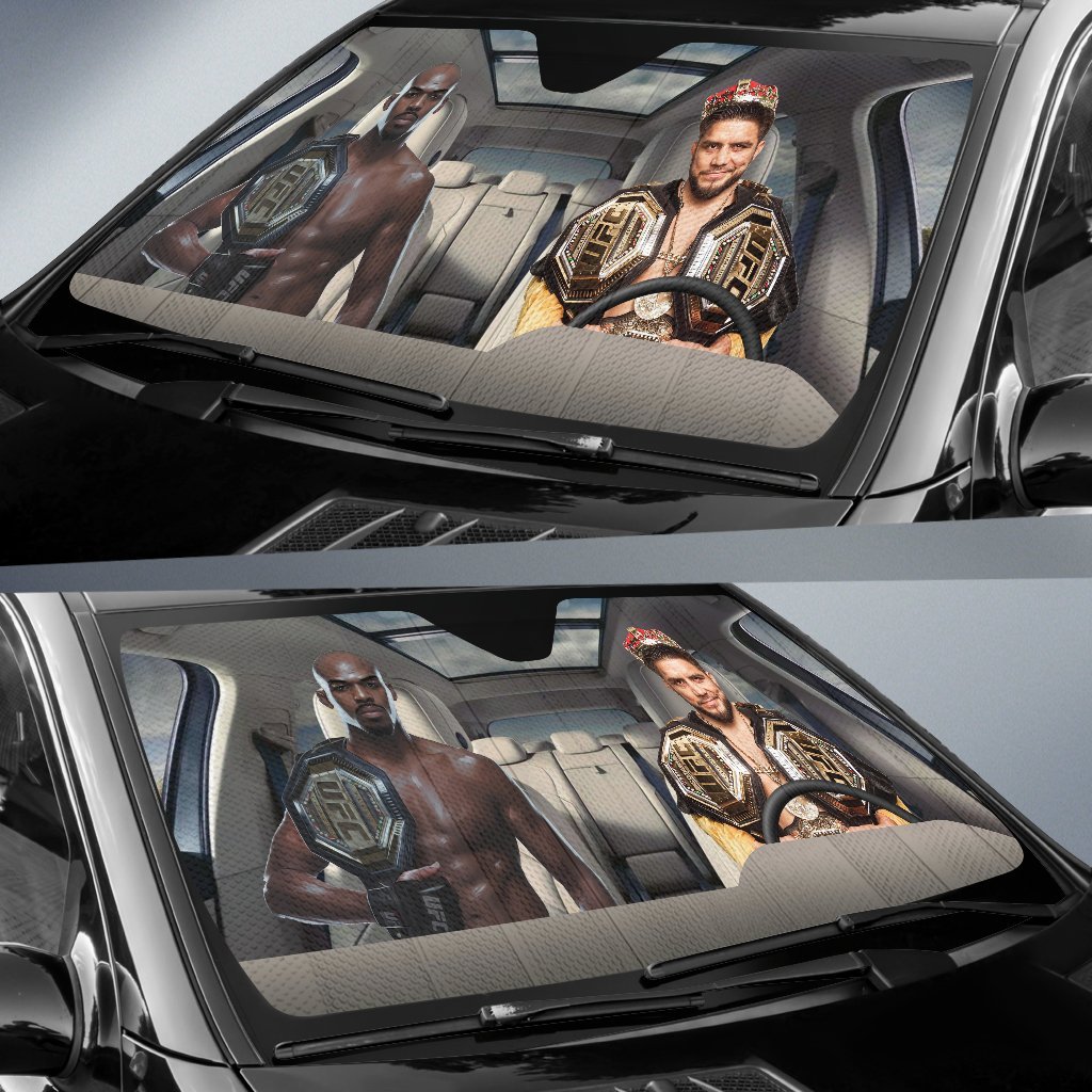 Jon Jones Vs Henry Cejudo Mma Driving Auto Sun Shade