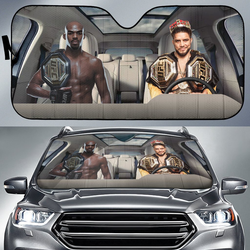 Jon Jones Vs Henry Cejudo Mma Driving Auto Sun Shade