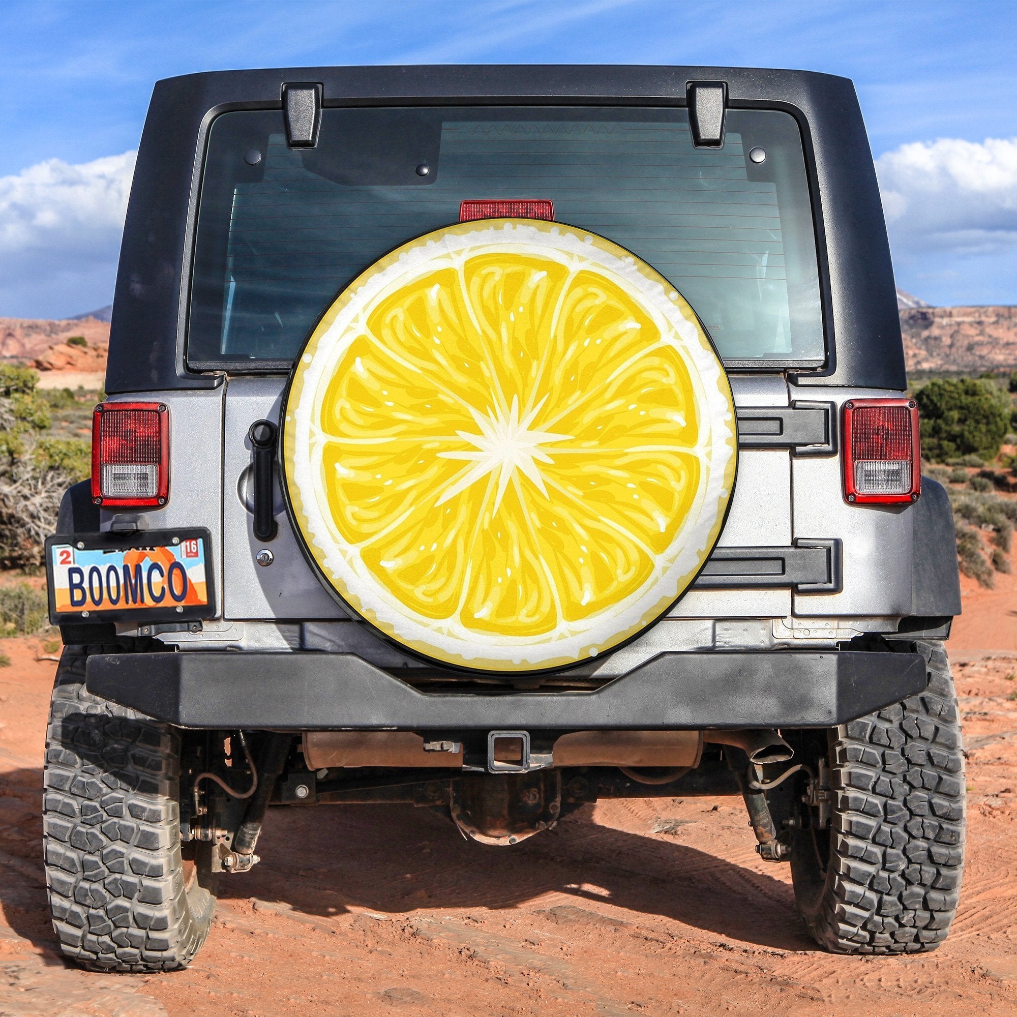 Juicy Lemon Spare Tire Cover Gift For Campers