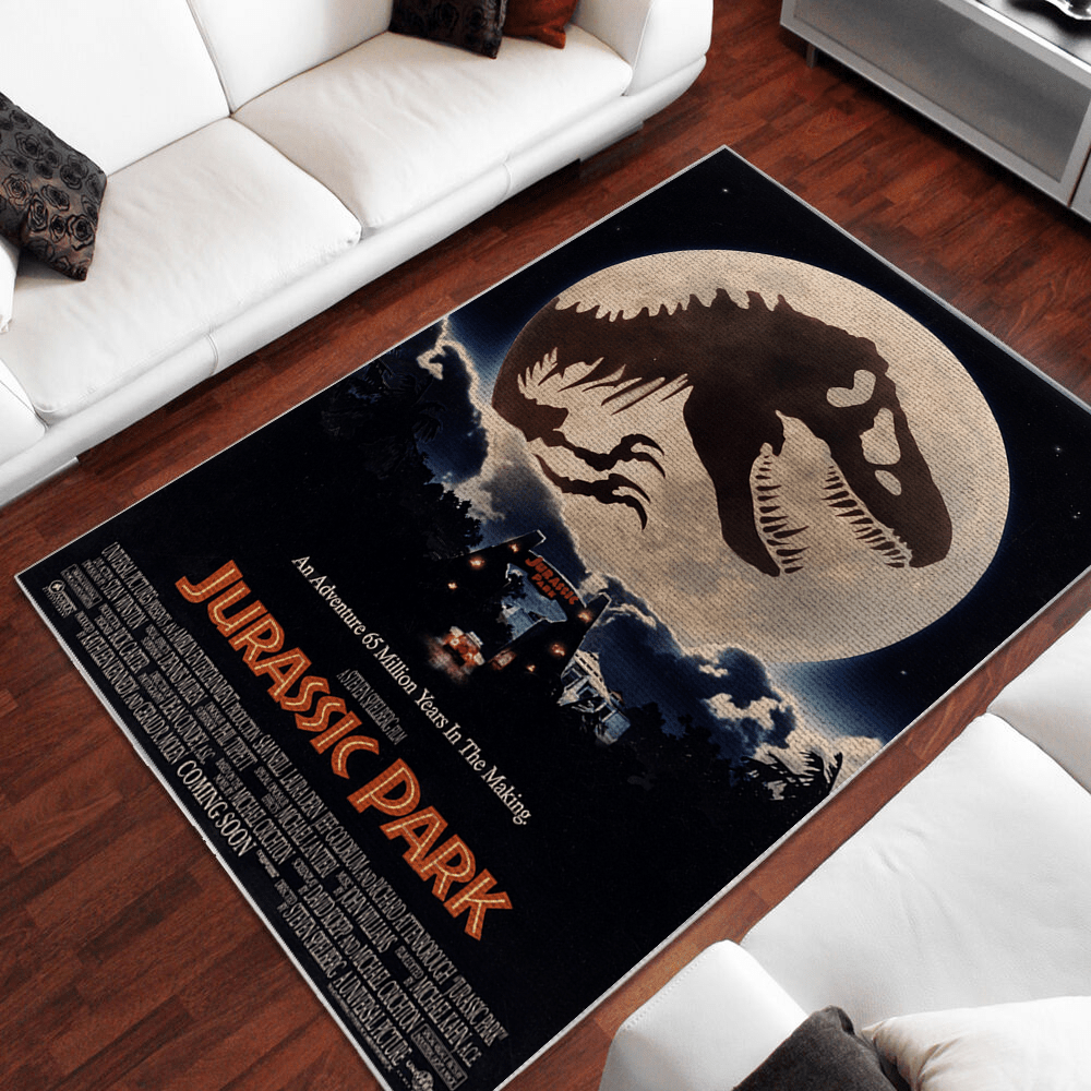 Jurassic Park Area Rug Home Decor Bedroom Living Room Decor