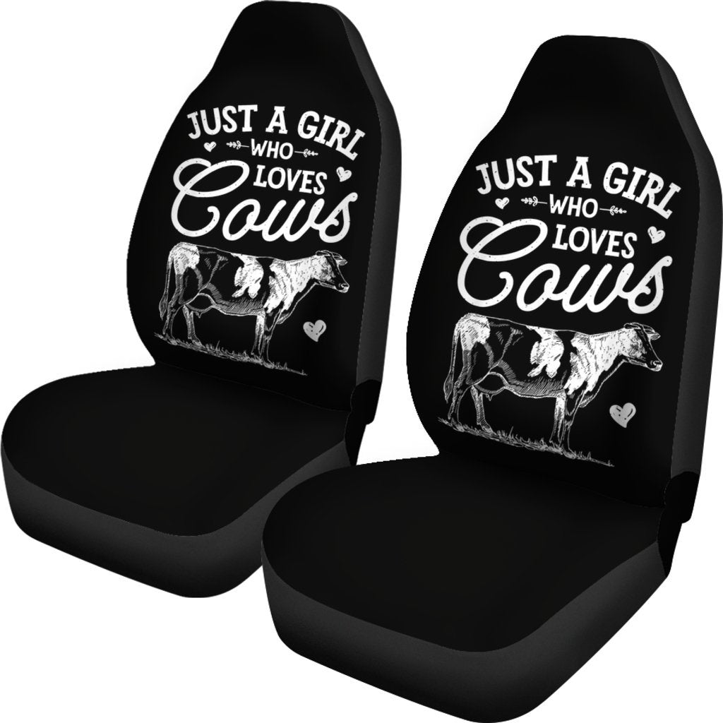 Just A Girl Who Loves Cows Car Seat Covers