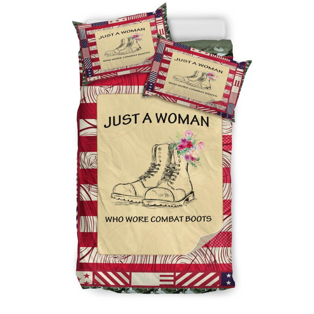 Just A Women Boots Bedding Set Duvet Cover And Pillowcase Set