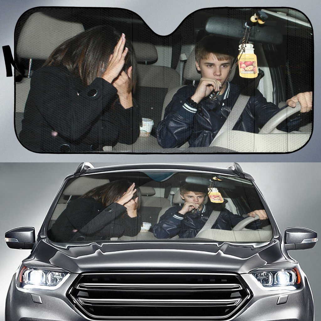 Justin Bieber Selena Gomez Car Sun Shade Amazing Best Gift Ideas 2022