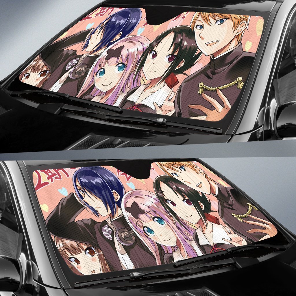 Kaguya Sama_Love Is War Smile Car Auto Sunshade Anime 2022 Amazing Best Gift Ideas 2022