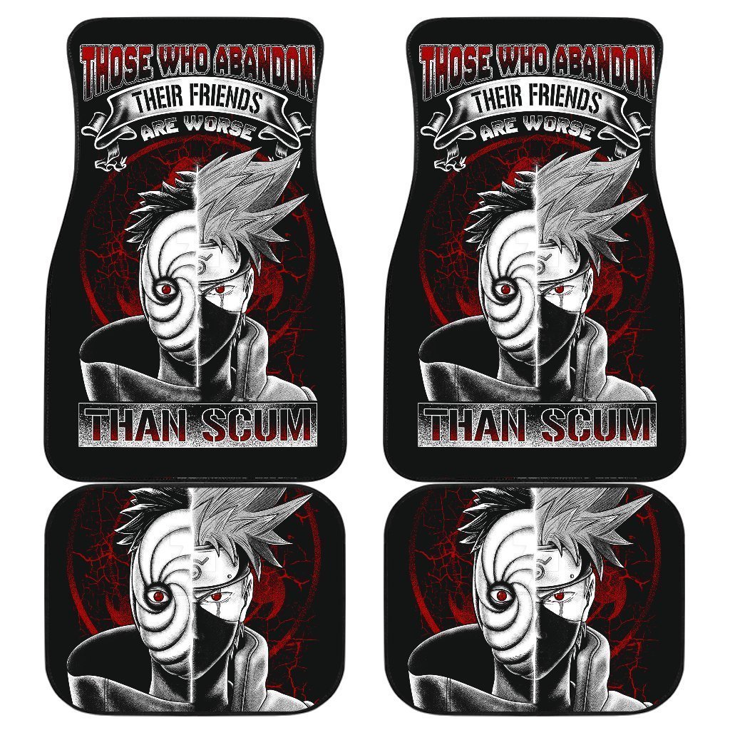 Kakashi Obito Naruto Anime Car Floor Mats