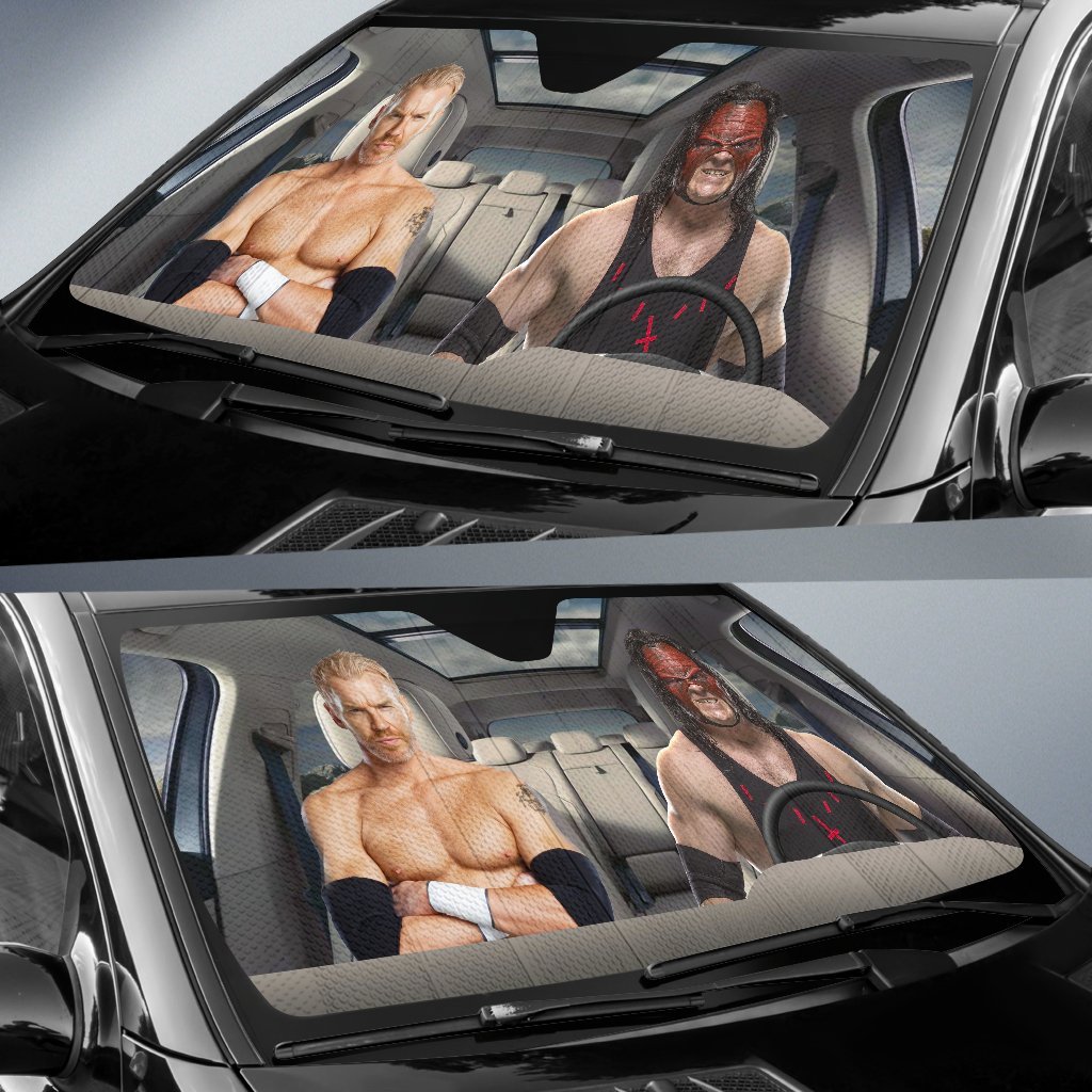 Kane Vs Christian Wwe Driving Auto Sun Shade