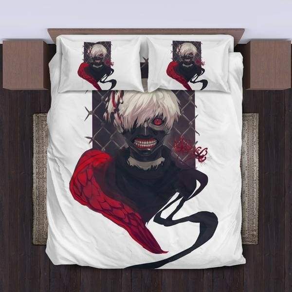 Kaneki Ken Tokyo Ghoul 2022 Bedding Set Duvet Cover And Pillowcase Set