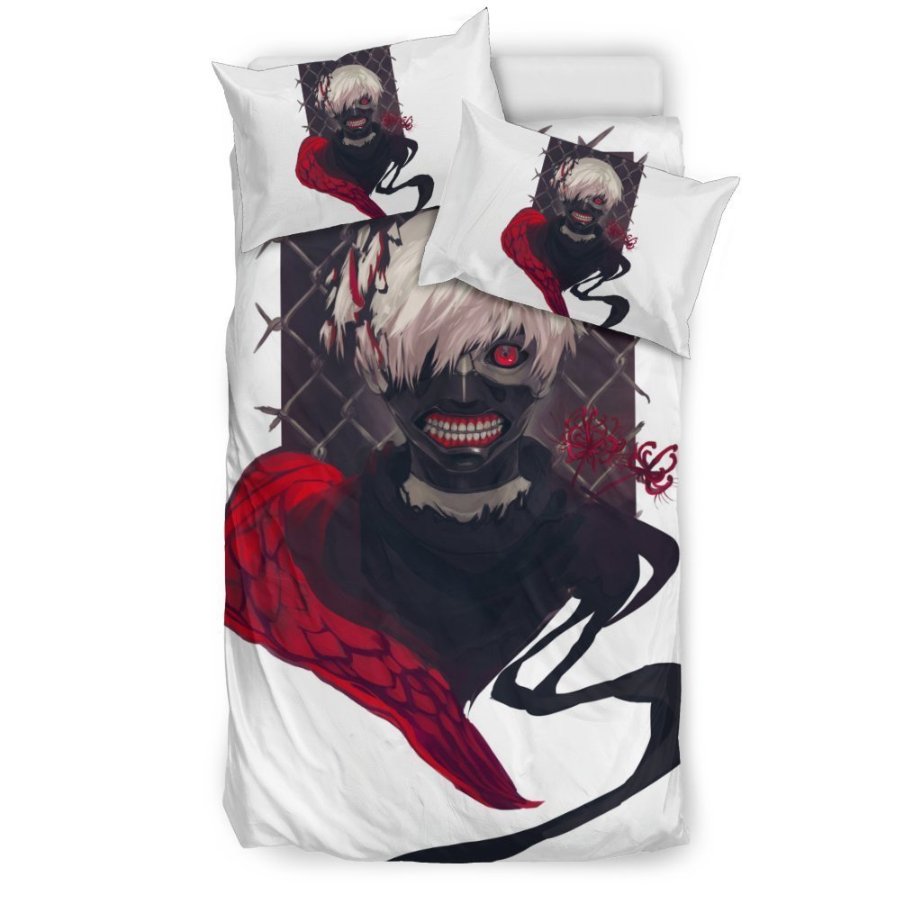 Kaneki Ken Tokyo Ghoul 2022 Bedding Set Duvet Cover And Pillowcase Set