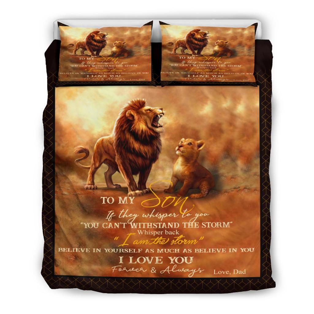 King Lion Bedding Duvet Cover And Pillowcase Set