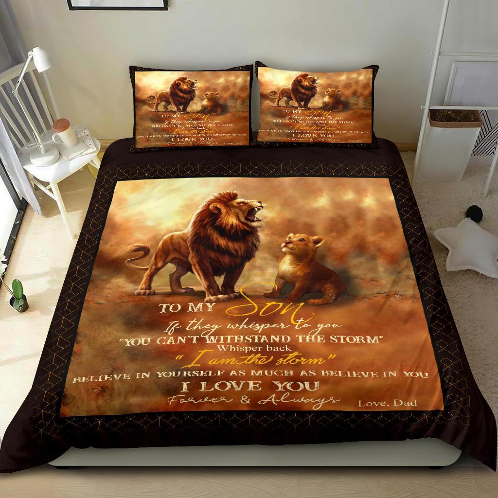 King Lion Bedding Duvet Cover And Pillowcase Set