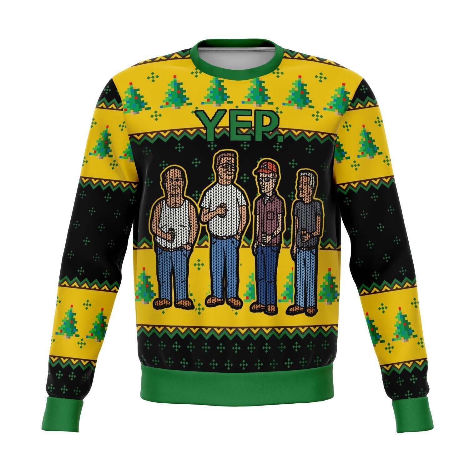 King Of The Hill Yep Premium Ugly Christmas Sweater Amazing Gift Idea Thanksgiving Gift