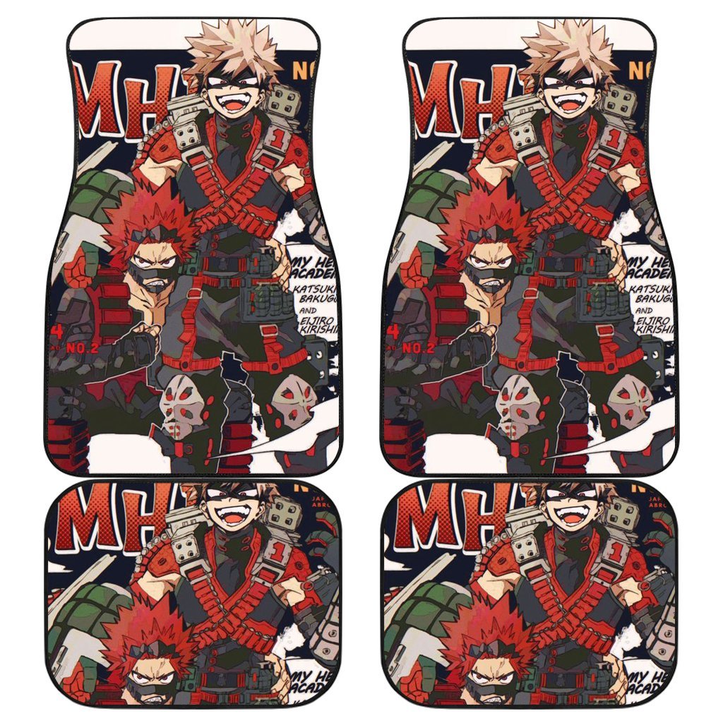 Kirishima Eijirou And Bakugo Katsuki 1 Anime Car Floor Mats Custom Car Accessories Car Decor 2022