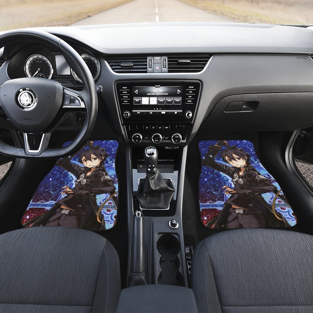 Kirito Sword Art Online 3 Car Floor Mats Custom Car Accessories Car Decor 2022