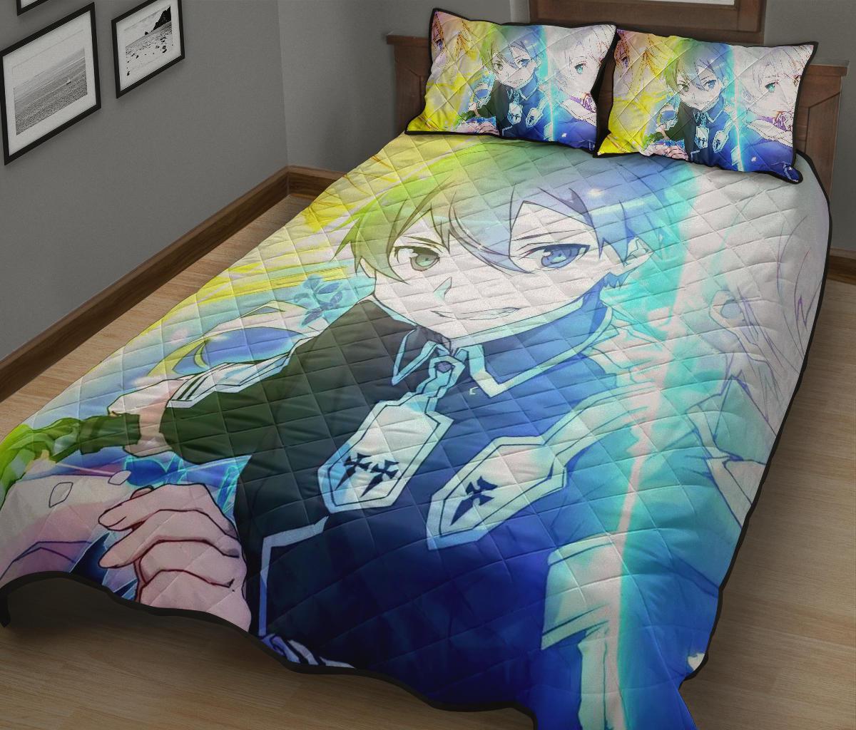 Kirito Sword Art Online Anime Quilt Bed Set Pillow Case Amazing Decor Gift Ideas 2