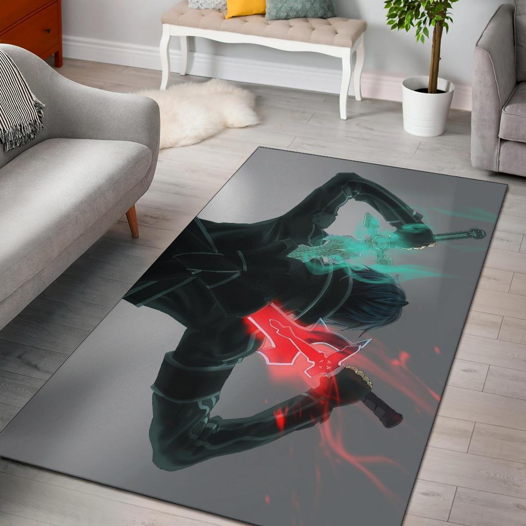 Kirito Sword Art Online Area Rug Carpet