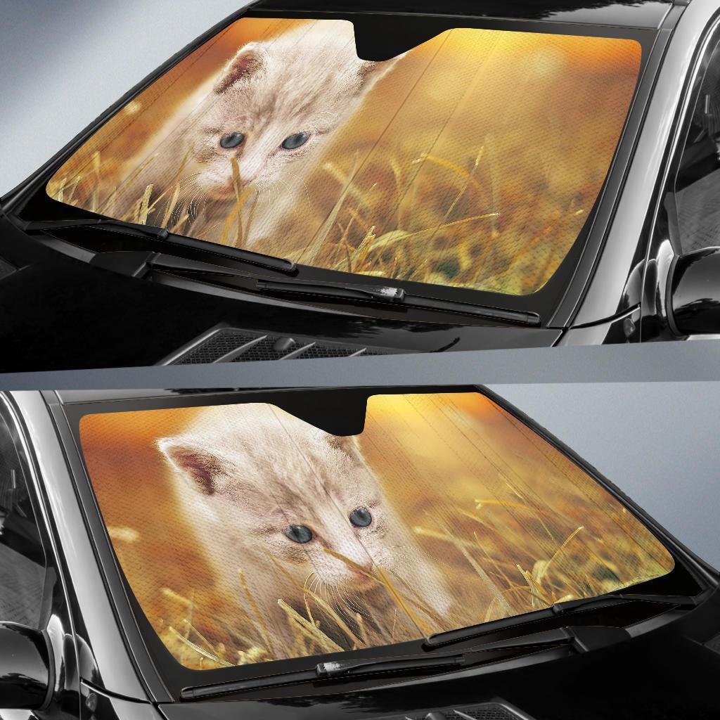 Kitten Cute Hd Car Sun Shade Gift Ideas 2022