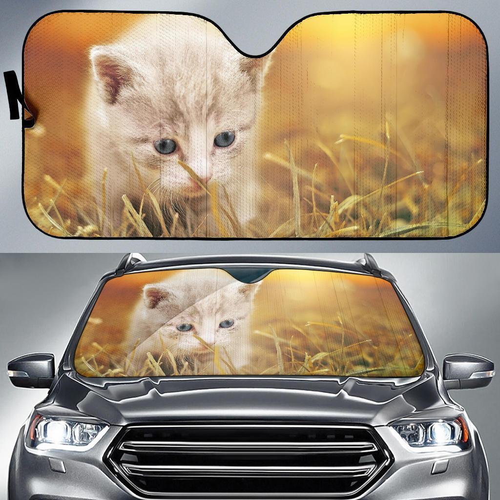 Kitten Cute Hd Car Sun Shade Gift Ideas 2022