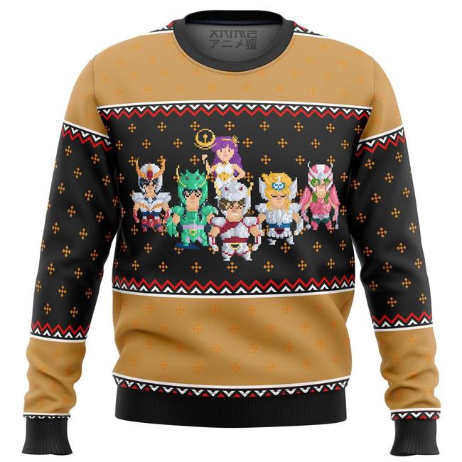 Knights Of The Zodiac St Seiya Premium Ugly Christmas Sweater Amazing Gift Idea Thanksgiving Gift