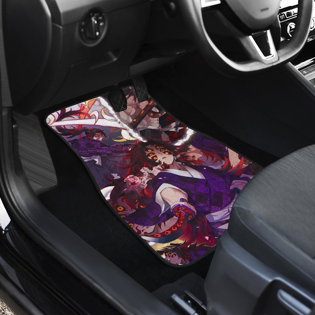 Kokushibou Demon Slayer Uniform Anime Car Floor Mats Custom Car Accessories Car Decor 2022