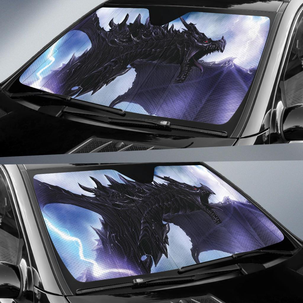 Kyrim Dragon Alduin Auto Sun Shades Amazing Best Gift Ideas 2022