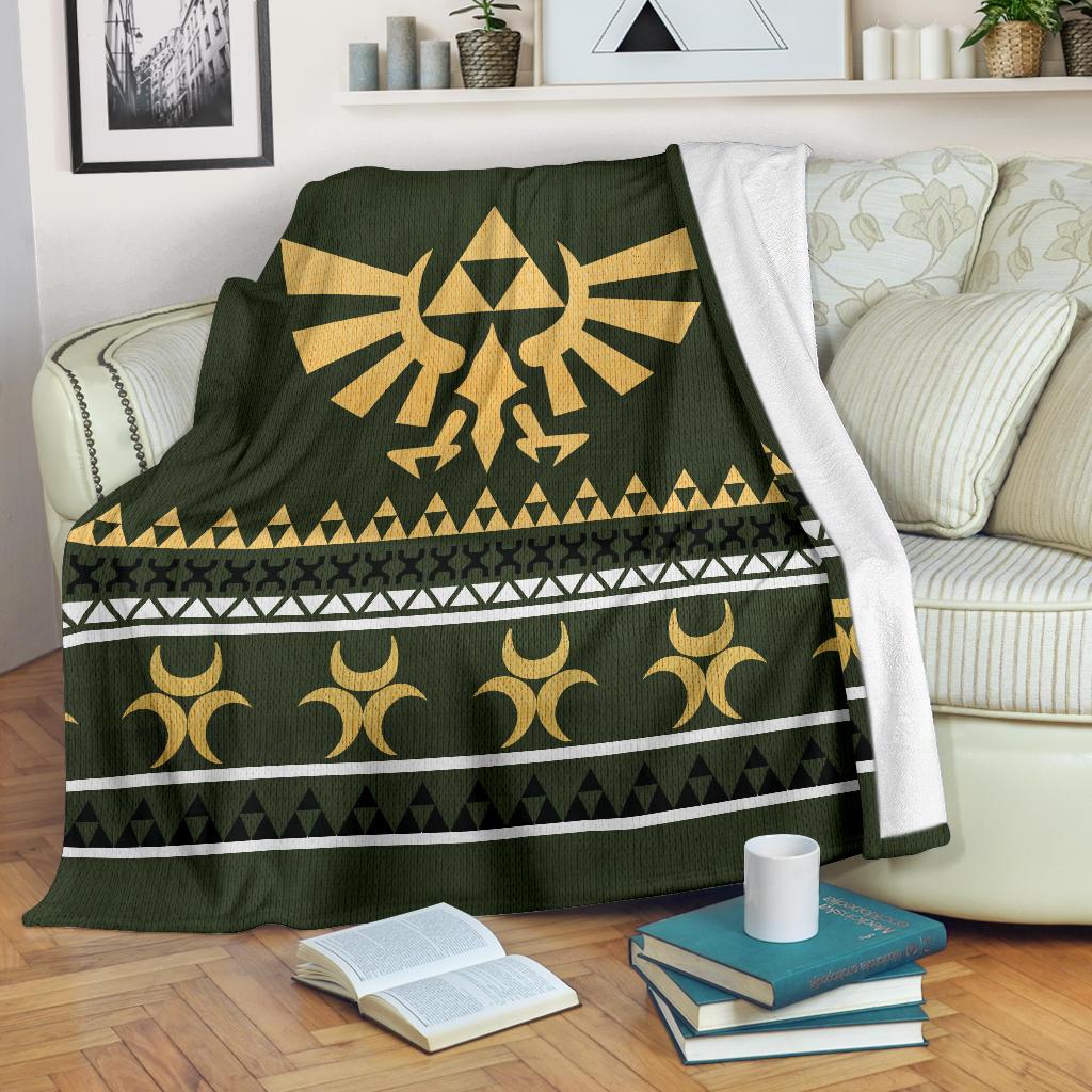 Legend Of Zelda Sign Ugly Christmas Custom Blanket Home Decor