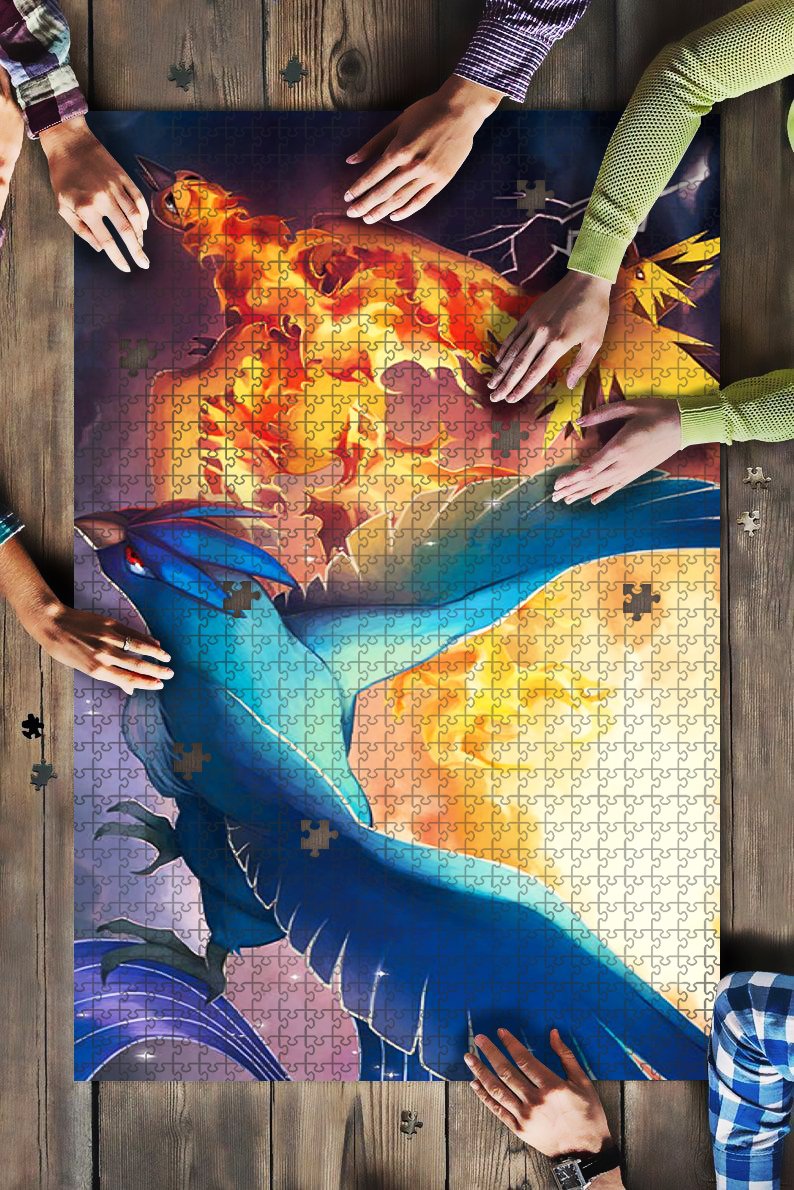 Legendary Birds Pokemon Jigsaw Puzzle