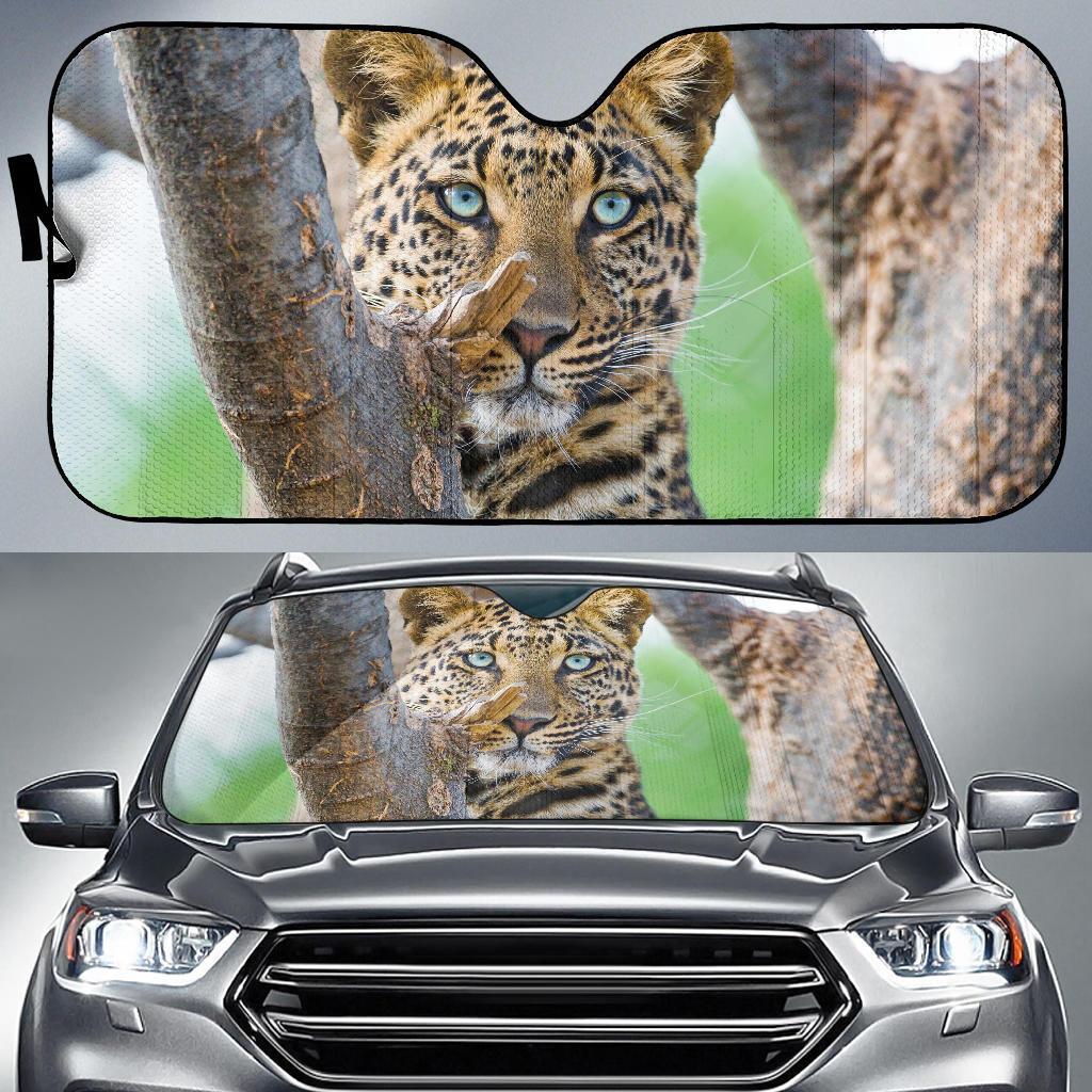 Leopard Big Cat Panthera Hd Car Sun Shade Gift Ideas 2022