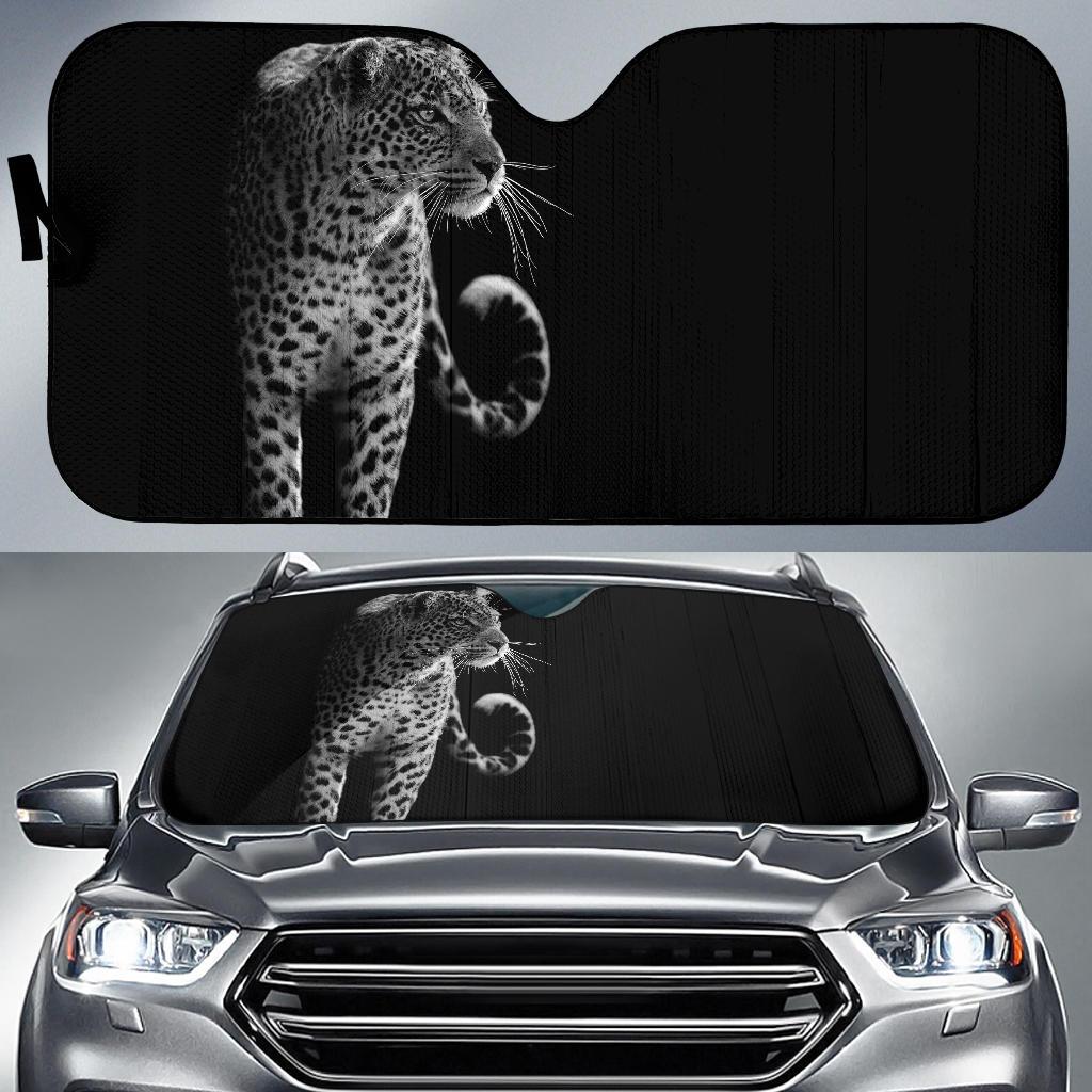 Leopard Dark 4K Car Sun Shade Gift Ideas 2022