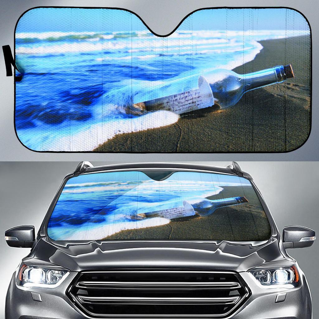 Letter Bottle With Sand & Sea Car Auto Sunshades Amazing Best Gift Ideas 2022