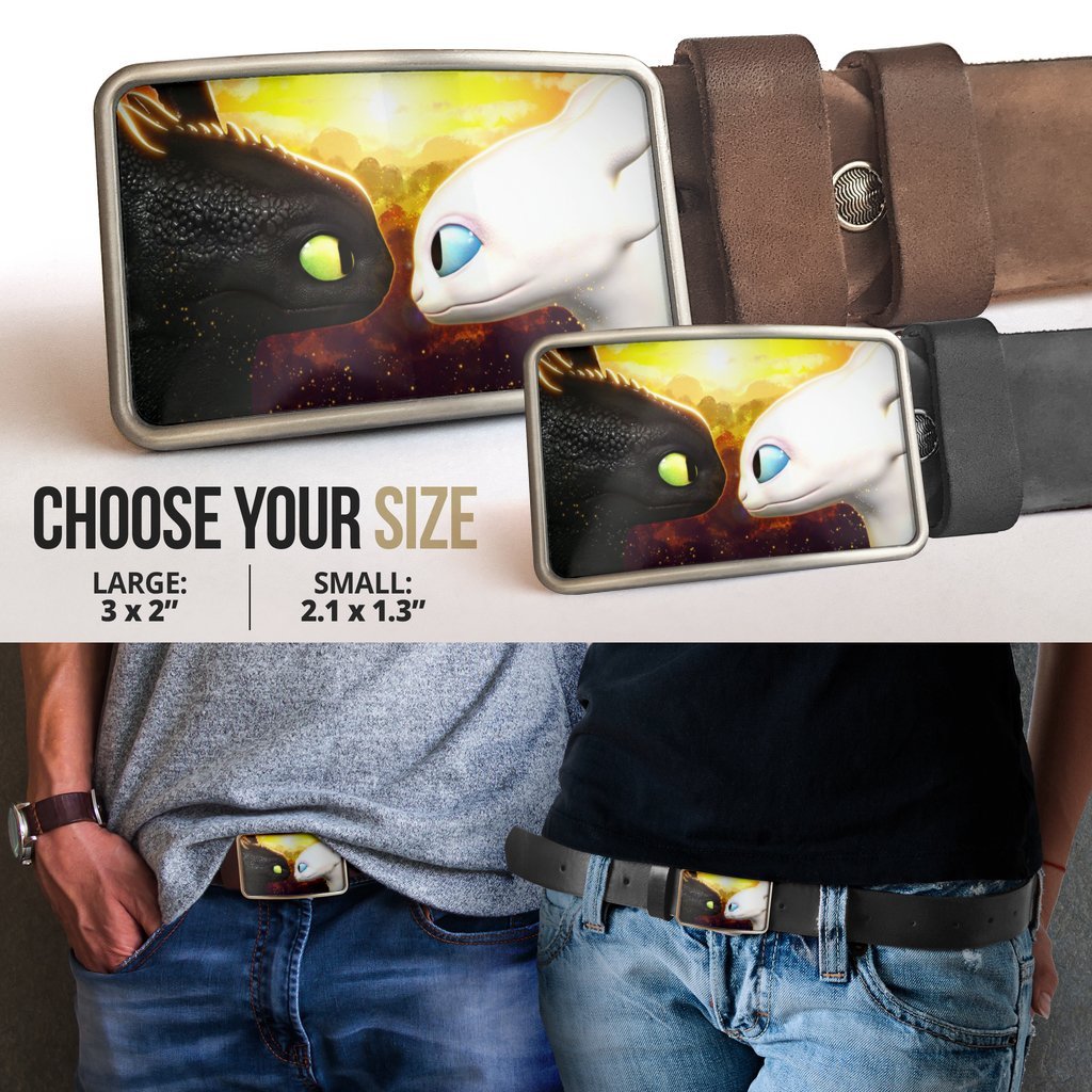 Light fury and toothless love Belt Buckle 2021