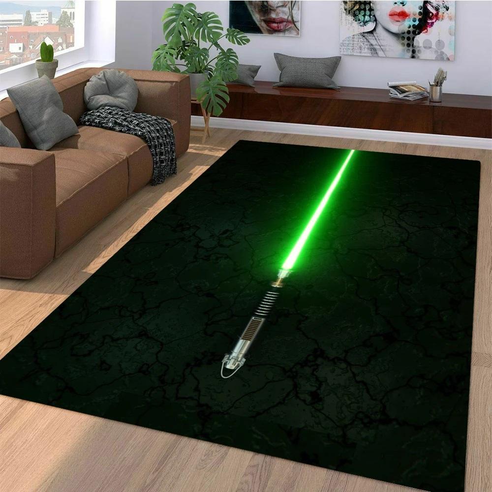 Light Saber Star Wars Area Rug Home Decor Bedroom Living Room Decor