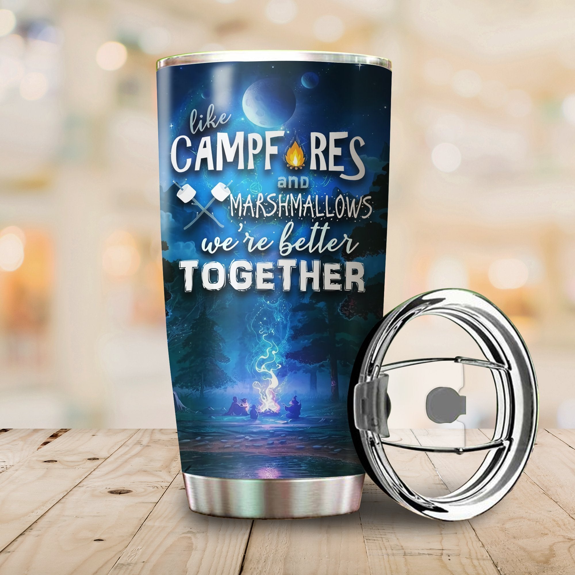 Like Camfire And Marshmallows Camping Camfire Tumbler 2021