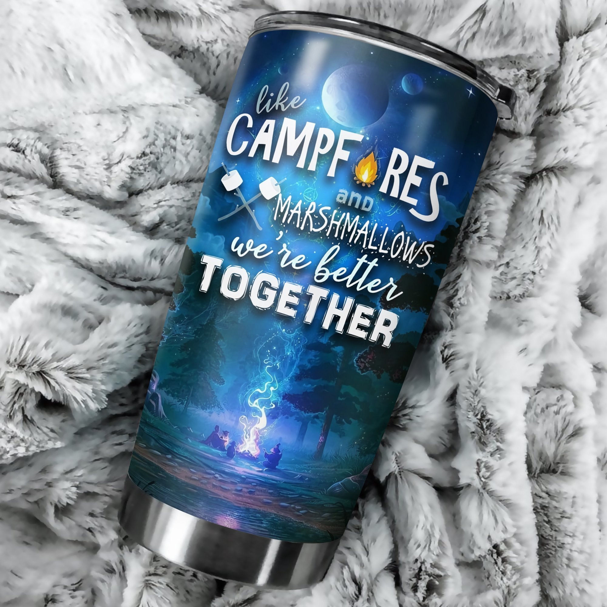 Like Camfire And Marshmallows Camping Camfire Tumbler 2021