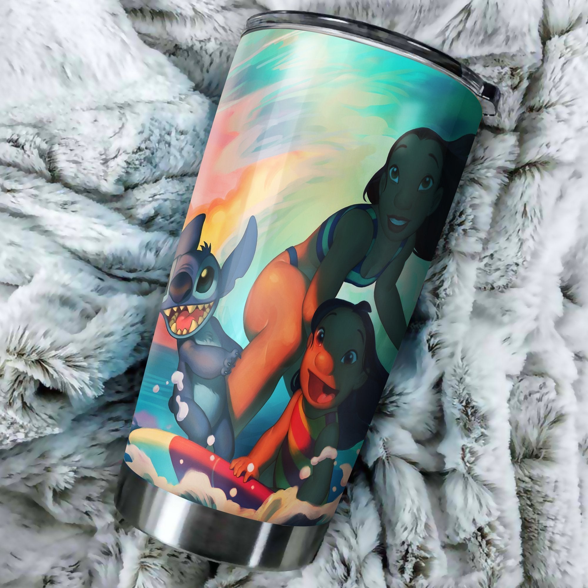 Lilo And Stitch Tumbler Perfect Birthday Best Gift Stainless Traveling Mugs 2021