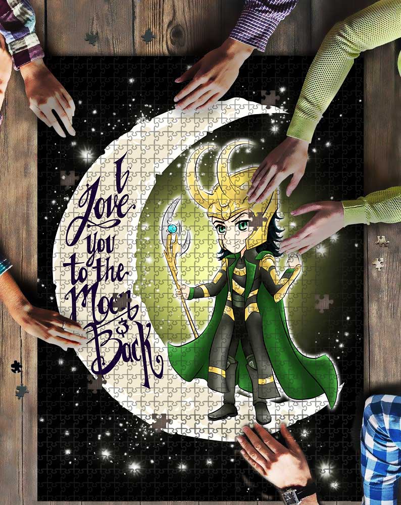 Loki Love To The Moon Mock Jigsaw Puzzle Kid Toys