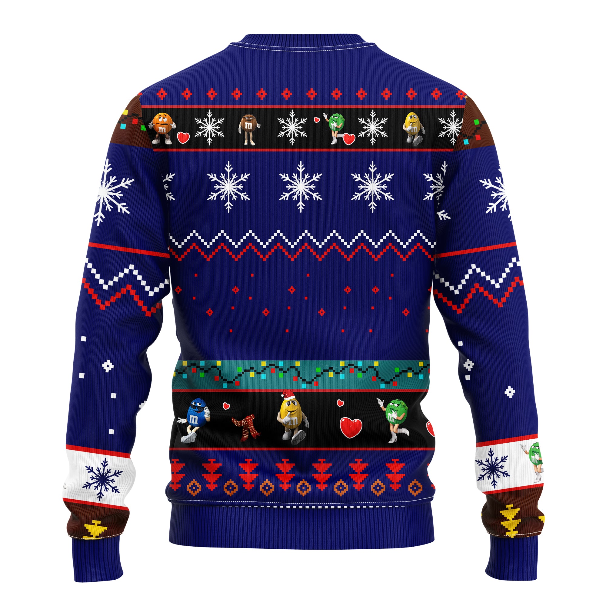 M&M Chocolate Blue Ugly Christmas Sweater