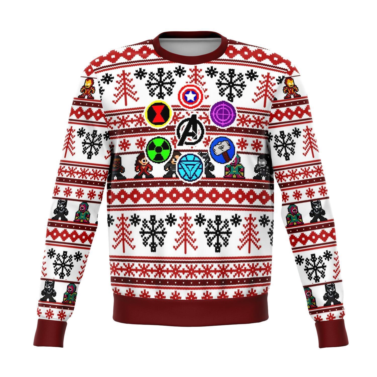 Avengers Retro Premium Ugly Christmas Sweater Amazing Gift Idea Thanksgiving Gift