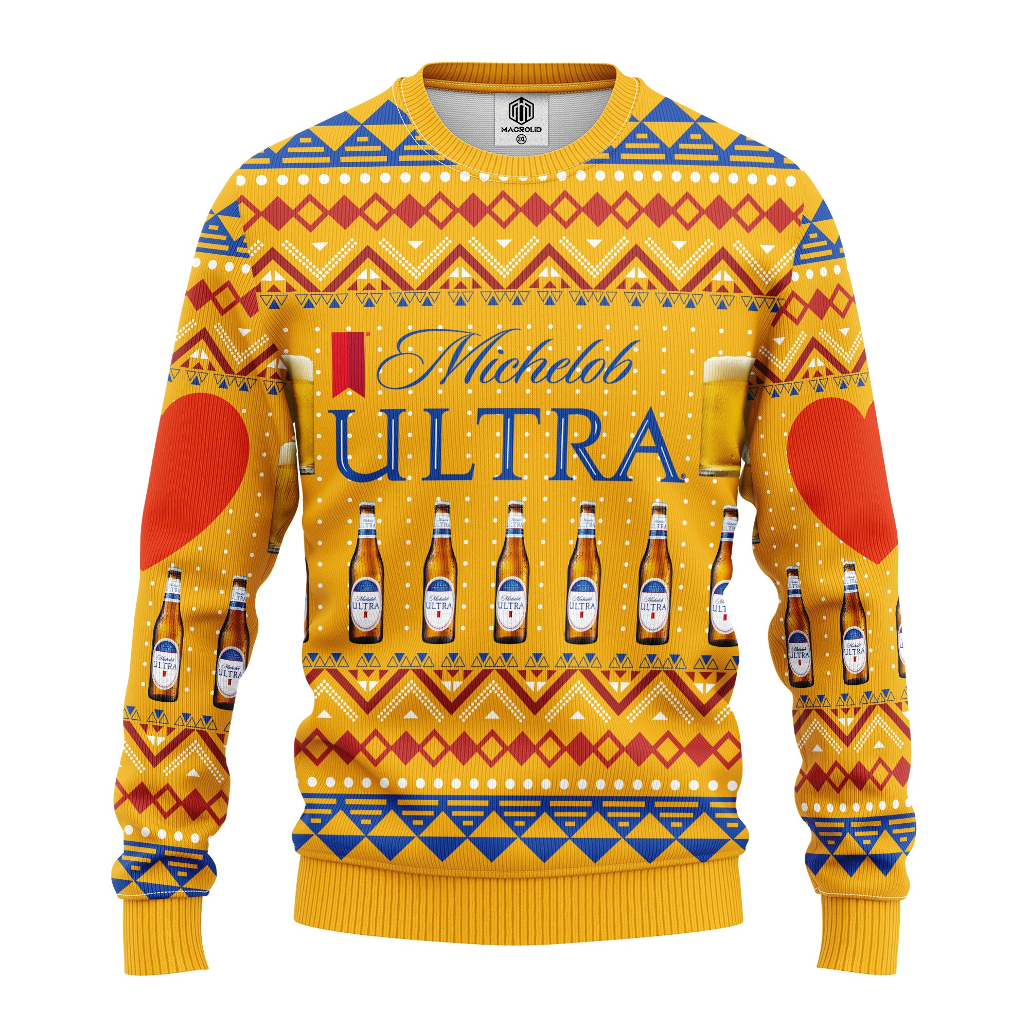 Michelob 3D Ugly Christmas Sweater Amazing Gift Idea Thanksgiving Gift