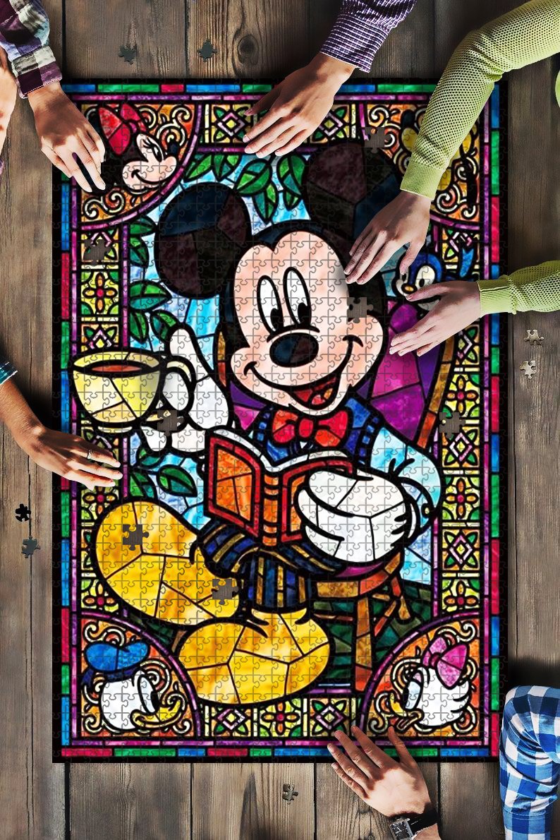 Mice Tea Art Jigsaw Puzzle