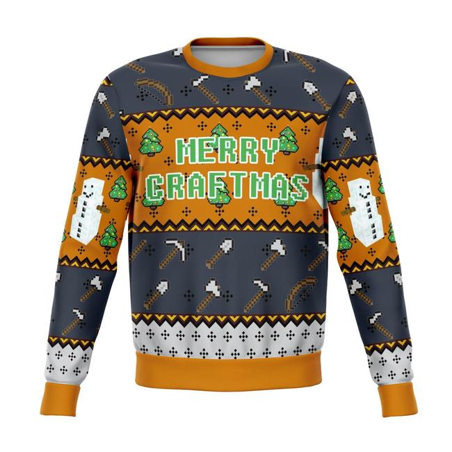 Minecraftmas Premium Ugly Christmas Sweater Amazing Gift Idea Thanksgiving Gift