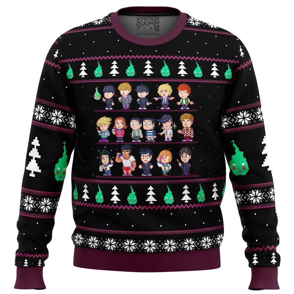 Mob Psycho 100 Sprites Premium Ugly Christmas Sweater Amazing Gift Idea Thanksgiving Gift