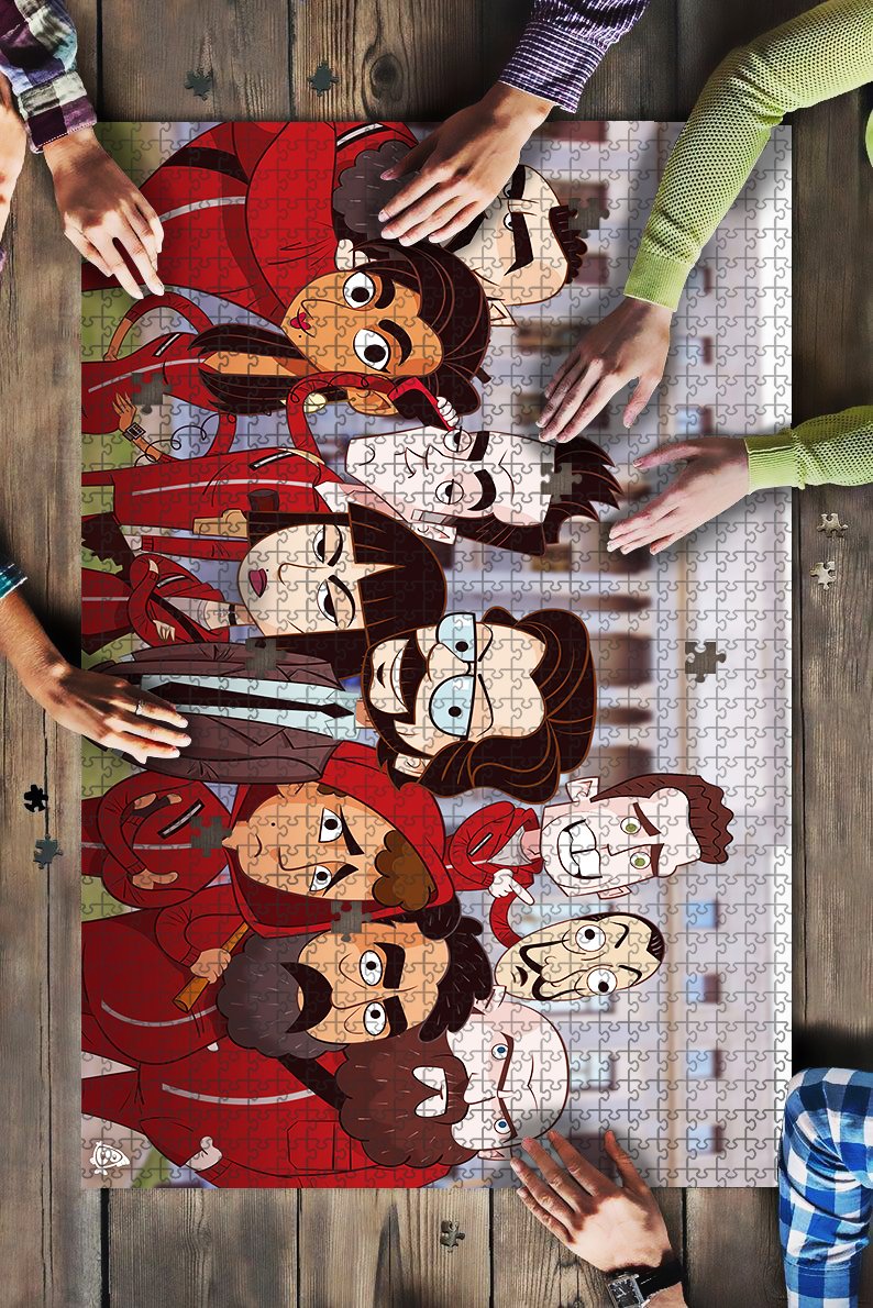 Money Heist Cartoon Jigsaw Puzzle