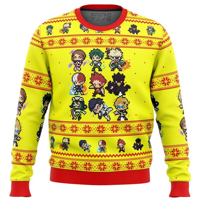 My Hero Academia Boku No Students Premium Ugly Christmas Sweater Amazing Gift Idea Thanksgiving Gift