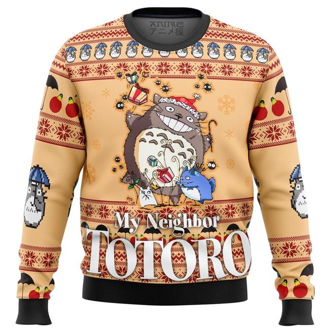 My Neighbor Totoro Friends Premium Ugly Christmas Sweater Amazing Gift Idea Thanksgiving Gift