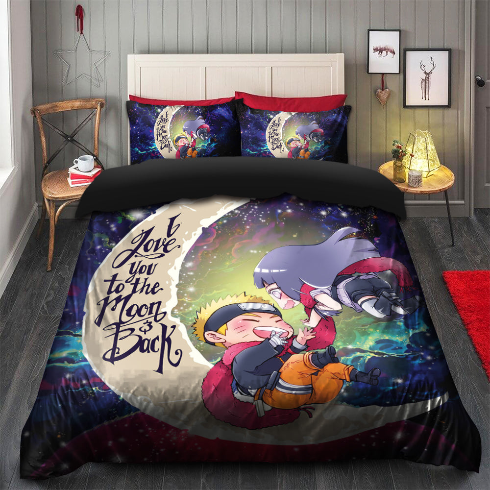 Naruto Couple Love You To The Moon Galaxy Bedding Set Duvet Cover And 2 Pillowcases