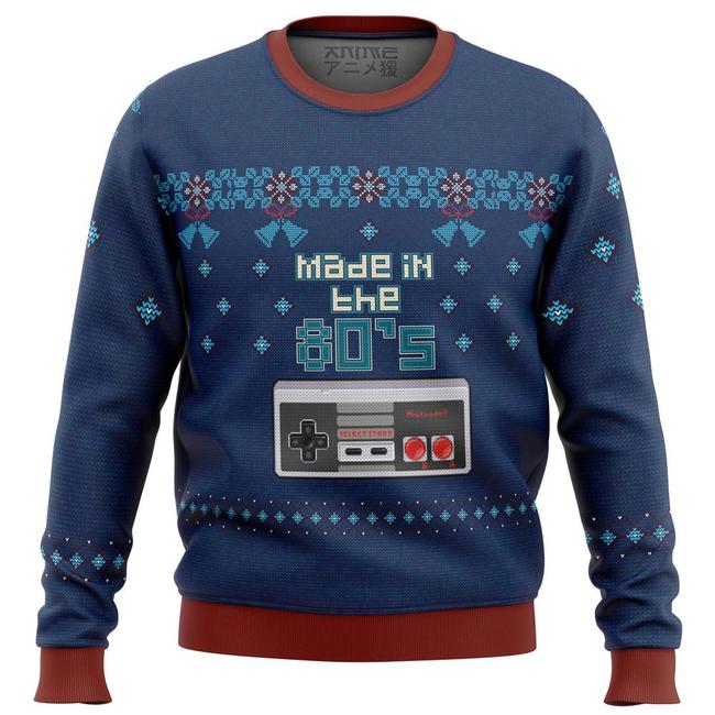 Nintendo Made In The 80S Premium Ugly Christmas Sweater Amazing Gift Idea Thanksgiving Gift